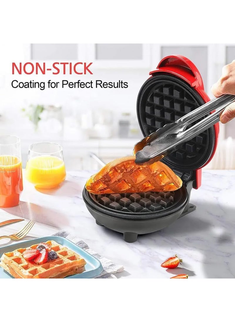 ORIGINAL MART Stainless Steel NonStick Electric Iron Machine for Individual Belgian Waffles Pan Cakes Paninis or Other Snacks Mini Waffle Maker