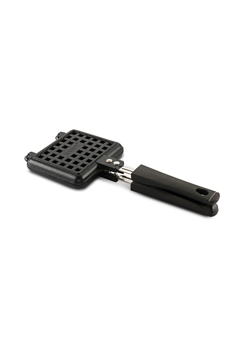 Nierva NonStick Surface Portable Gas Waffle Pan Cake Maker Machine Gas Base 3 Layer Coating Scratch Proof 36 x 15 cm
