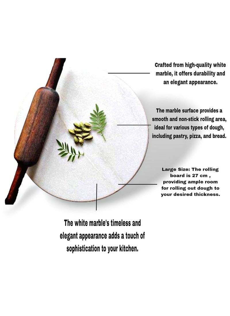 CHULO CHKLA BELAN Set for KITHCENROTI MakerCHKLA BELANCHAPATI MakerRolling PIN and Board White