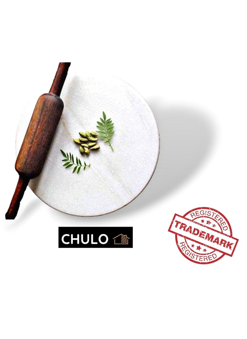 CHULO CHKLA BELAN Set for KITHCENROTI MakerCHKLA BELANCHAPATI MakerRolling PIN and Board White