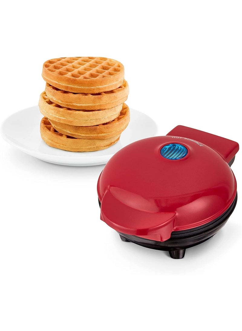 Harnil Mini Waffle Maker 4 Inch 350 Watts Stainless Steel NonStick Electric Iron Machine for Individual Belgian Waffles Pan Cakes Paninis or Other Snacks Mini Waffle Maker