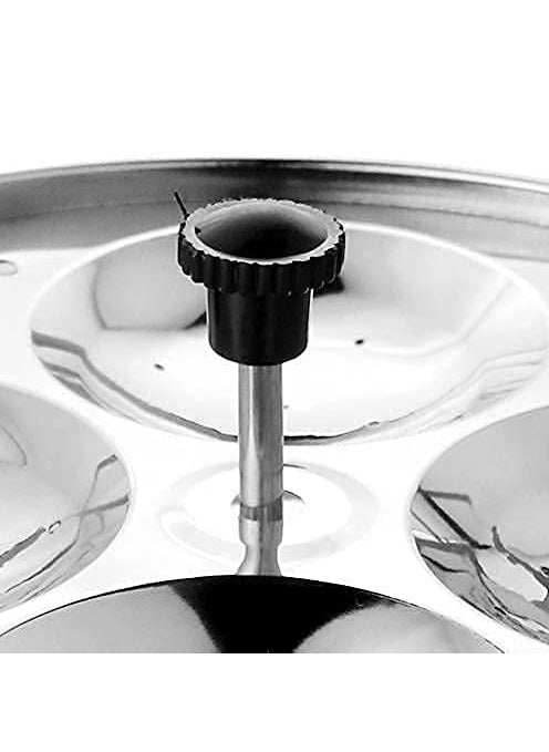CHARITRA ENTERPRISE New 4 Plates Stainless Steel Idli Stand for Idli Maker Makes 16 Medium Size Idlis at Once Silver
