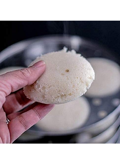 CHARITRA ENTERPRISE New 4 Plates Stainless Steel Idli Stand for Idli Maker Makes 16 Medium Size Idlis at Once Silver