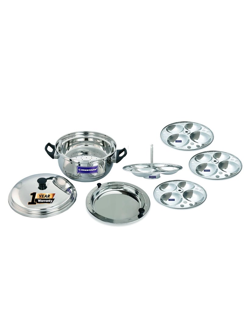 TENNYSON IDLI Maker Elite Plus Medium Special Thick Gauge Extra DEEP Plates 4 Plates 16 IDLIES NO Joint
