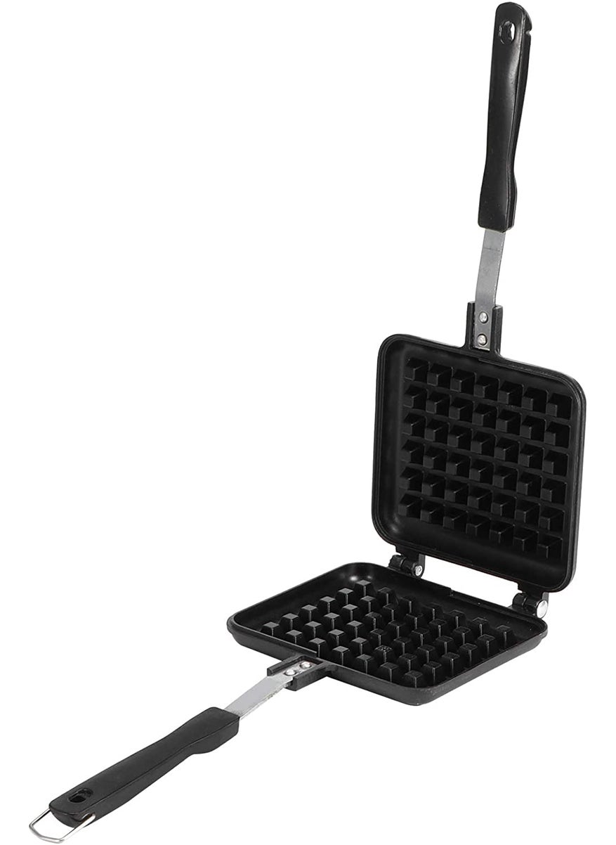 RBGIIT Waffle Maker Machine With Comfortable Handle For Kitchen Gas Stove Non Stick Waffle Maker Pan Press Plate Cooking Baking Tool with Long Handle_2