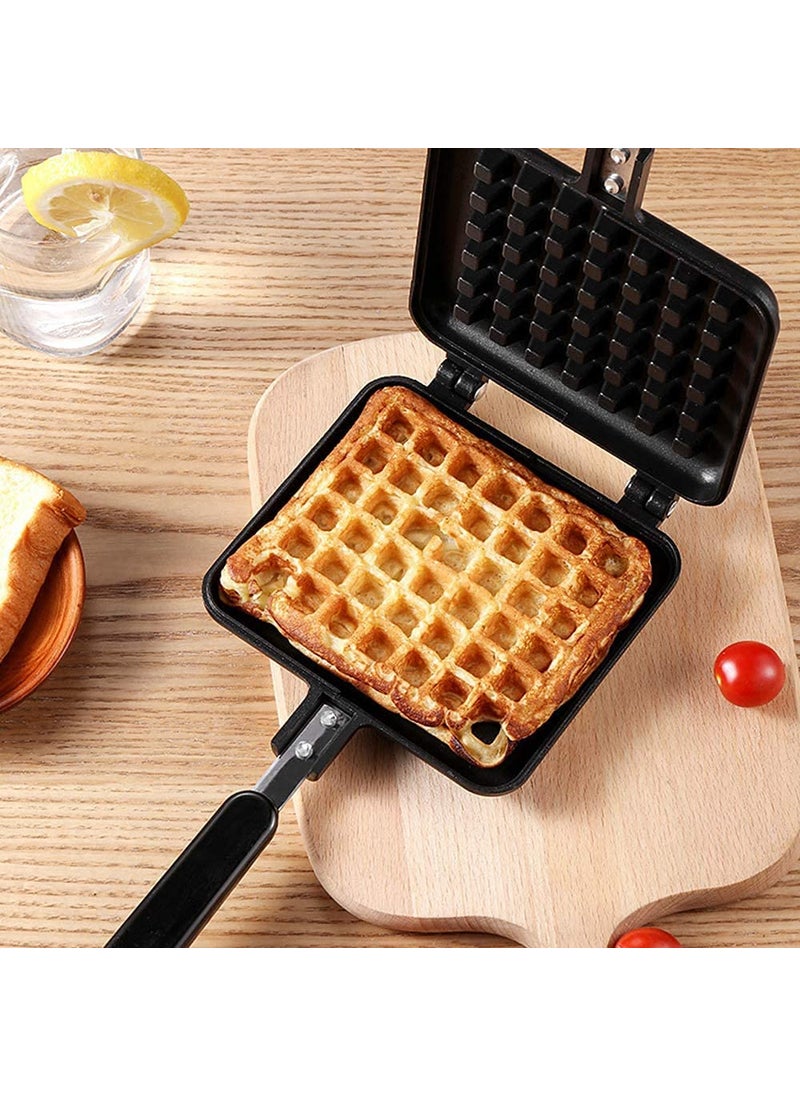 RBGIIT Waffle Maker Machine With Comfortable Handle For Kitchen Gas Stove Non Stick Waffle Maker Pan Press Plate Cooking Baking Tool with Long Handle_2