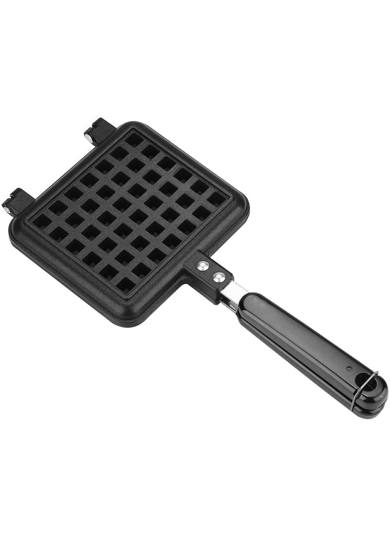 RBGIIT Waffle Maker Machine With Comfortable Handle For Kitchen Gas Stove Non Stick Waffle Maker Pan Press Plate Cooking Baking Tool with Long Handle_1