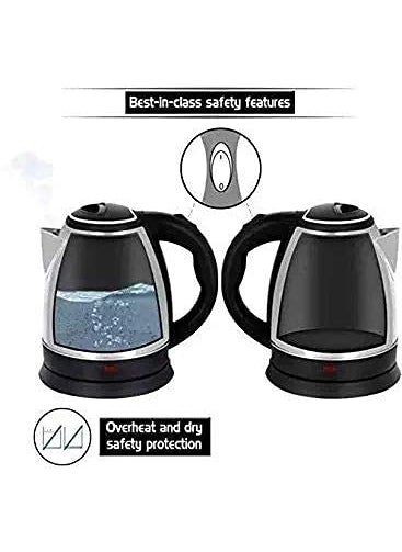 MADRIC Stainless Steel Electric Kettle with Auto Shut Off Multipurpose Extra Large Cattle Electric with Handle Hot Water Tea Coffee Maker and Water Boiler
