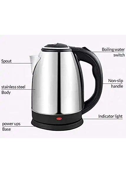MADRIC Stainless Steel Electric Kettle with Auto Shut Off Multipurpose Extra Large Cattle Electric with Handle Hot Water Tea Coffee Maker and Water Boiler