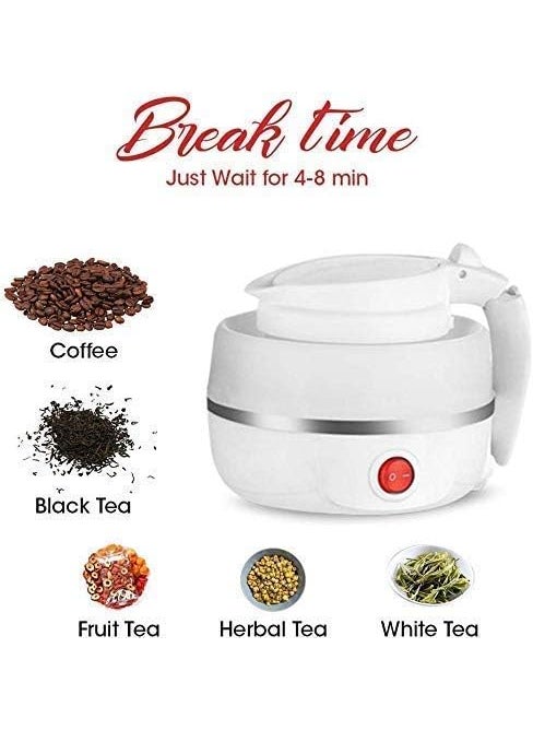 Compact foldable electric kettle for travel Fast boiling portable and spacesaving Perfect for quick hot water on the go