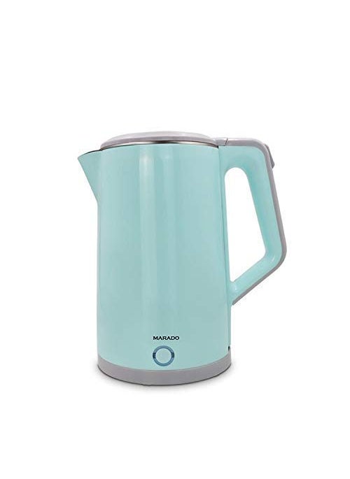 groflyElectric Kettle 23L Double Wall Stainless Steel with Handle Lid BPA Free Cool Touch Kettle with Auto ShutOff Boil Dry ProtectionLED Indicator Cordless 360 Base Perfect for Traveling Cooking Boiling Water Coffee Tea 1500W Fast Boiling