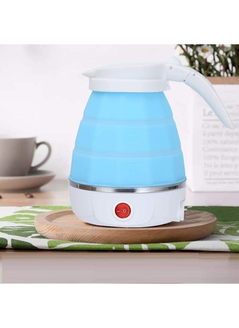 DHAN Commerce Travel Foldable Electric Kettle for hot Tea and Fast Water Boiling Dry Protection Food Grade Silicone Used in CoffeeTeaMilk Etc Multi Colour