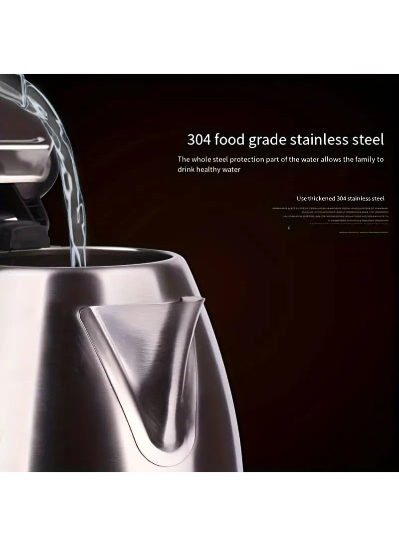 LEKORED Electric Kettle 2 Litre with Stainless Steel Body Design for Hot WaterTeaCoffeeMilkInstant NoodlesSoupRice and Other Multi Purpose Accessorize Cooking Foods Kettle