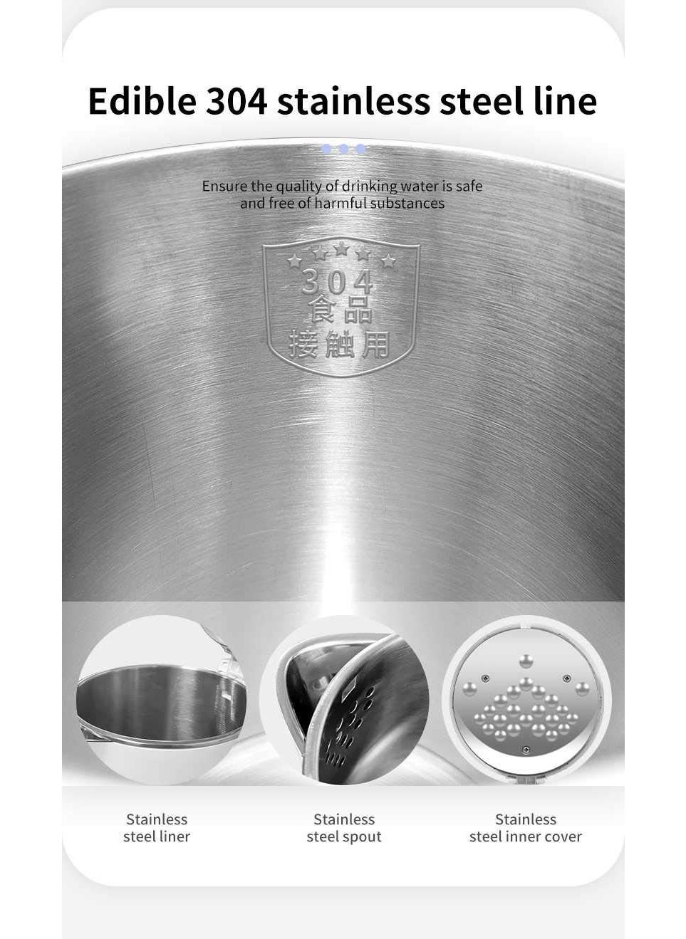 grofly 23L Electric Kettle Cordless Hot Water Dispenser with Blue LED Indicator Fast Boil Tea Water Kettle with Handle Hot Water Tea Coffee Maker Water Boiler Auto ShutOff BoilDry Protection Stainless Steel Inner Lid 2000W
