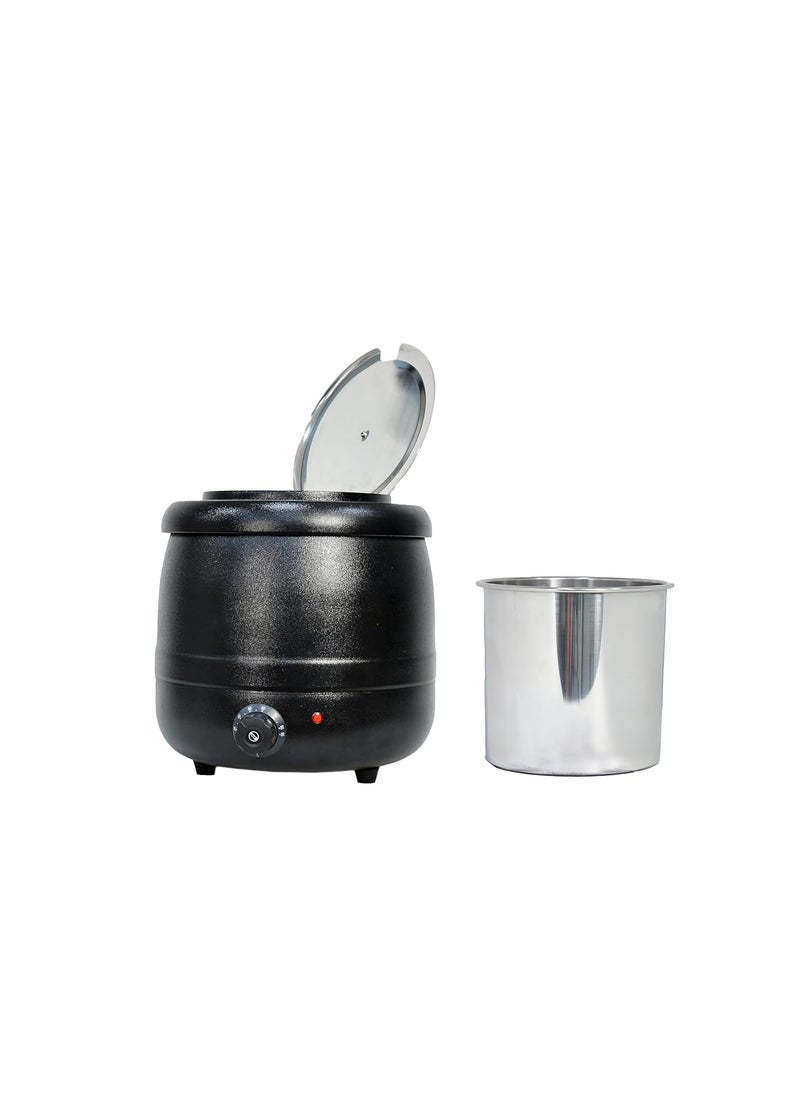 Gurubhai Equipments Electric 10 Liter Soup Kettle Warmer Soup Tureen for Catering Restaurants Buffets and Food Service Businesses Ideal for Keeping Soups Sauces and Stews Warm