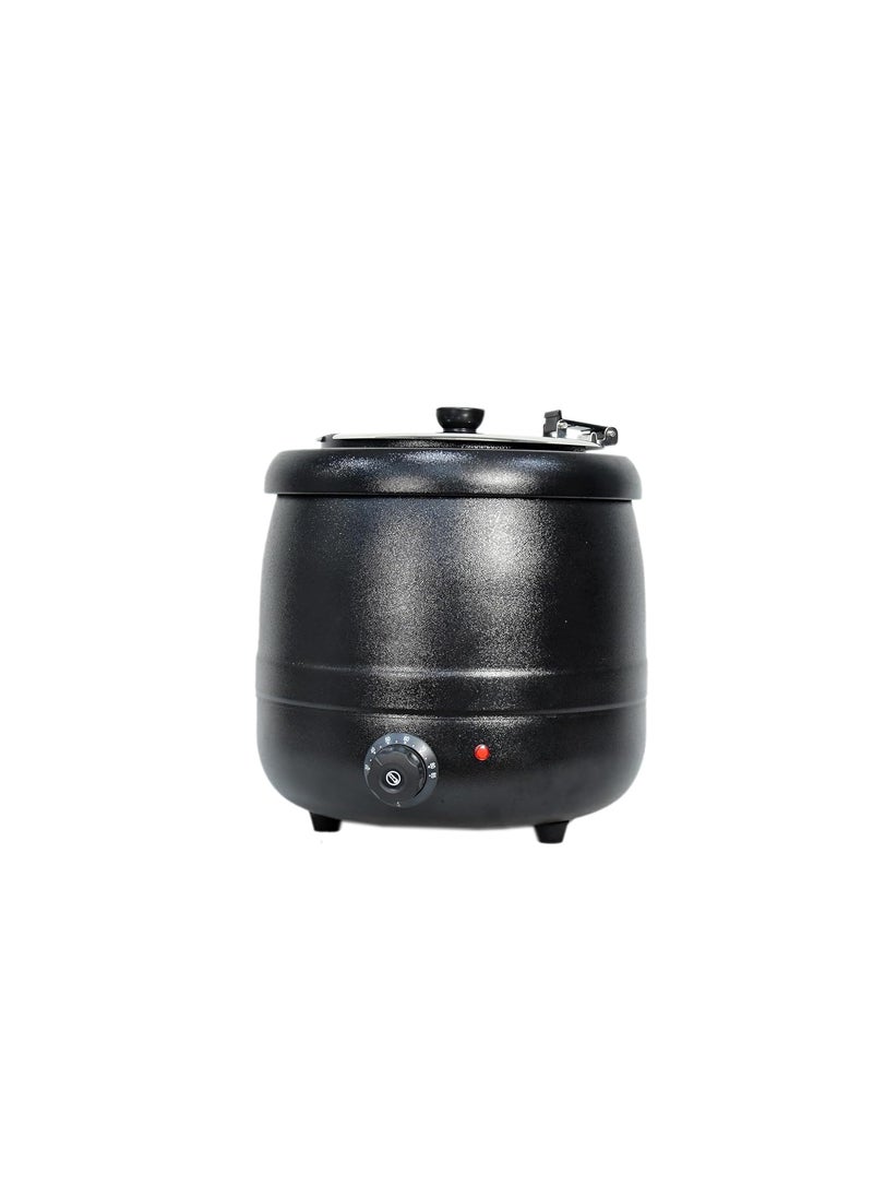Gurubhai Equipments Electric 10 Liter Soup Kettle Warmer Soup Tureen for Catering Restaurants Buffets and Food Service Businesses Ideal for Keeping Soups Sauces and Stews Warm