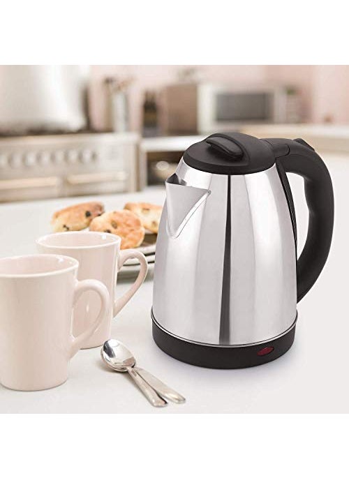 Electric Kattle 2 Litre Elegant Design for Hot Water Tea Rice and Other Cooking Foods Kettle Boil Drying Protection Used as Boiler Milk Tea Water Soup