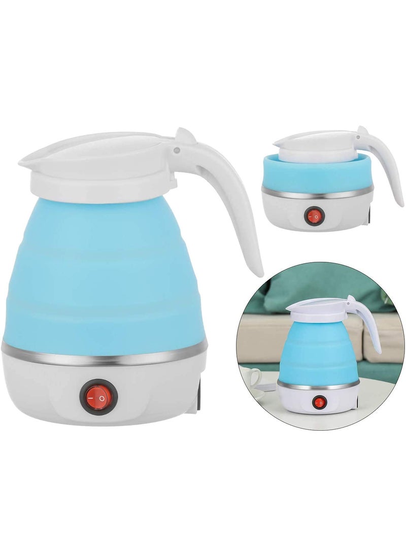 Clopic Travel Folding Kettle Fast Boiling Beautiful Design Collapsible Portable Kettle 600ml Boil Dry Protection 100240V Food Grade Silicone Foldable Kettle Random Color