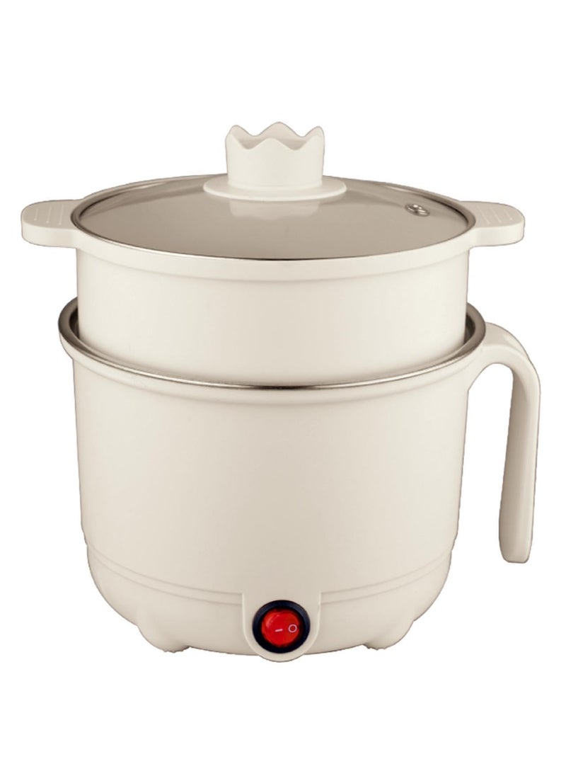 Royalry Premium Multi Purpose KettleCooker with 2 Pots and Egg Boiler TrayAutomatic ShutOff Overheat Protection BoilDry Protection 15 Litre White