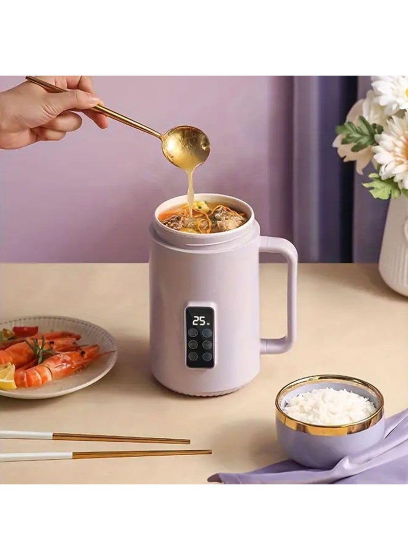 Foscadit Multipurpose Electric Cooking Kettle 500W 12hour reservation Nonstick OneHanded Pot Travel Sleeping in the car Selfcatering Tabletop Camping Living alone