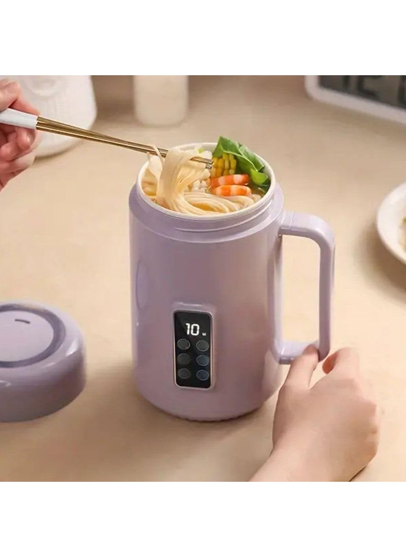 Foscadit Multipurpose Electric Cooking Kettle 500W 12hour reservation Nonstick OneHanded Pot Travel Sleeping in the car Selfcatering Tabletop Camping Living alone