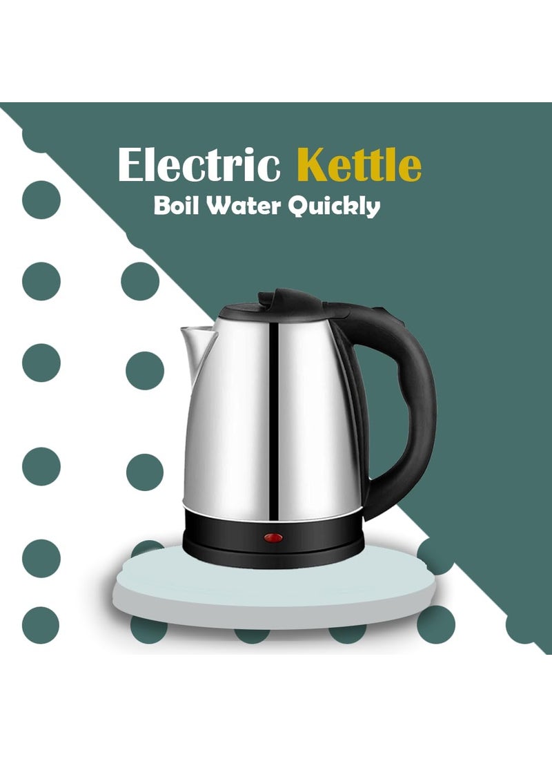 SIEGRO Electric Kettle With Stainless Steel Power Indicator Auto CutOff Detachable Kettle For Boiling Water Making Tea Coffee 2 Litre
