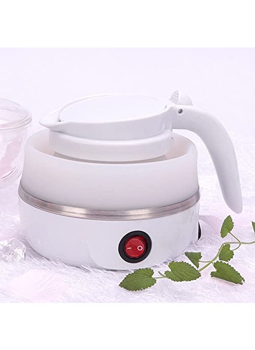 Shyam Export Silicone Foldable Travel Electric Portable Kettle 600ML Collapsible Kettle 220V 50Hz Hot Water Boiler Tea Heater for Travelling Office And Home Use Multi
