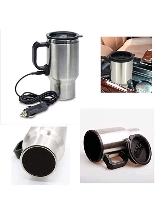 Faauto Stainless Steel 12V Car Charging Travel Electric Heating Mug Kettle for Volkswagen Ameo