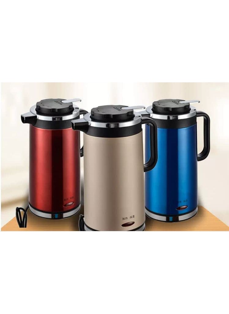 Jolfay 2 litres with Stainless Steel Body used for boiling Water and milk Tea Coffee Oats Noodles Soup etc blue