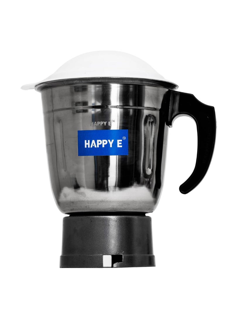 HAPPY E 1500ML JMG Juicer Mixer Grinder Steel Jar Stainless Steel Aluminium