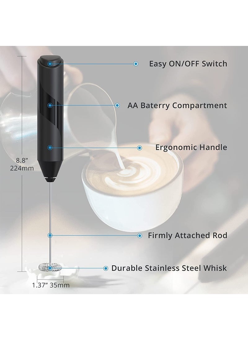 BEYOND BASIC Mini Coffee Milk Egg Beater Electric Foam Hand Blender Mixer Classic Sleek Design Froth Whisker Latte Maker for MilkCoffee BeaterJuiceCafe LatteCappuccino 1