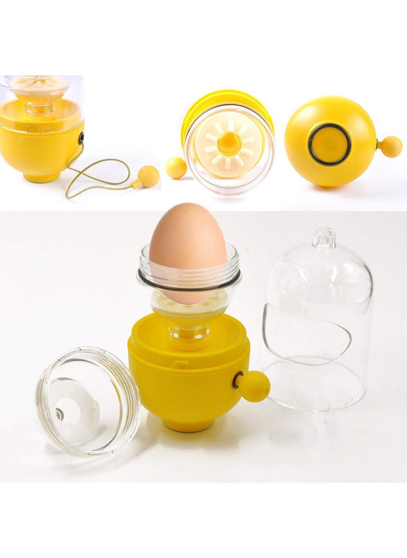 Snevad Egg Yolk White Mixer Scrambler Shaker Portable Hand Pull Type Manual Blender Spinner Stirring Maker Kitchen Tools