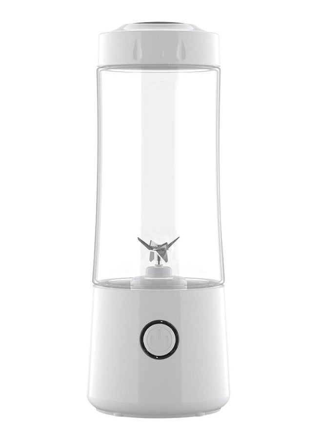 Portable Personal Blender with 3000 mAh Rechargeable Battery, 6 Blades for Smoothies and Shakes, Mini Juicer Cup for Home, Travel, Sports, and Kitchen (White)