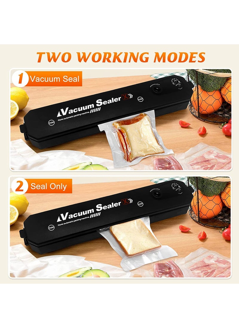 Pamidhar Vacuum Sealer Machine Automatic Fresh Food Sealer Vacuum Packing Machine for Fruits Meat Preservation with Dry and Moist Sealing Modes Multi Color Pack of 1