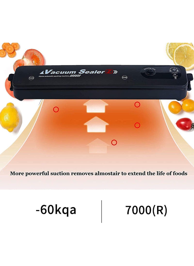 kJdraheet Vacuum Sealer Machine Automatic Fresh FoodSealer Vacuum Packing Machine for Fruits Meat Preservation with Dry MoistMulticolour Pack of 1