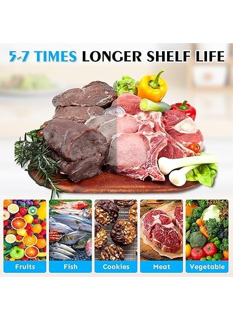 MBUYS MALL Vaccum Sealer Food Bag1725cm Seal a Meal Bag Food Saver Bags Sous Vide Bags Precut Thick BPAFree Textured Heavy Duty Vacuum Seal Meat Cheese Dry Goods100pcs