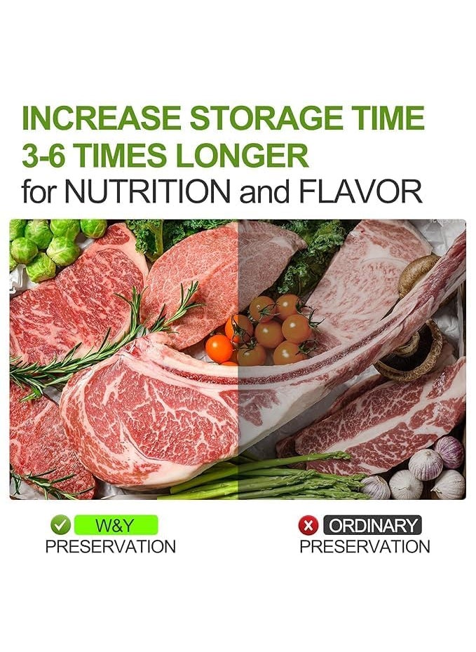 GBEX Commercial Grade Embossed Food Vacuum Bags PreCut Food Saver Bags for Sous Vide Meal Prep and Storage BPA Free Vacuum Sealer Bags for Food 20 30100pcs