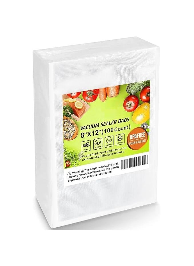 GBEX Commercial Grade Embossed Food Vacuum Bags PreCut Food Saver Bags for Sous Vide Meal Prep and Storage BPA Free Vacuum Sealer Bags for Food 20 30100pcs