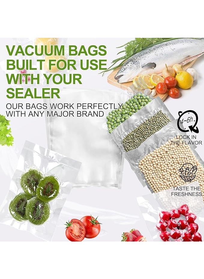 GBEX Commercial Grade Embossed Food Vacuum Bags PreCut Food Saver Bags for Sous Vide Meal Prep and Storage BPA Free Vacuum Sealer Bags for Food 20 30100pcs