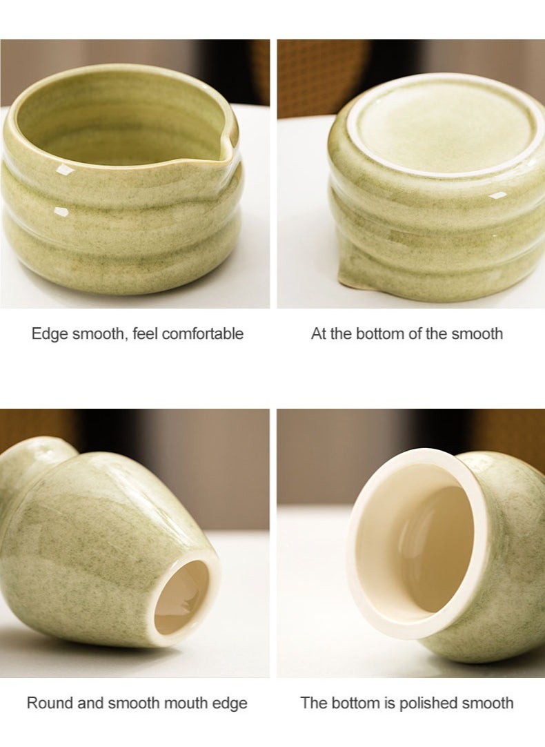 Japanese Matcha Tea Set, 7Pcs Matcha Matcha Set with Matcha Bowl, Matcha Bamboo Whisk, Scoop, Whisk Holder, Stainless Steel Tea Sifter, Tea Making Kit