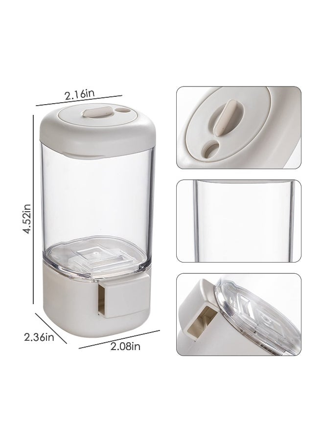 Spice Jars Bottles, Press Type Salt Control Bottle Kitchen Household Sealed Moisture Proof Metering Pepper Tank Set, Seasoning Bottle Rotary Seal Salt Tank for Sugar, Salt, Pepper and Other Spices