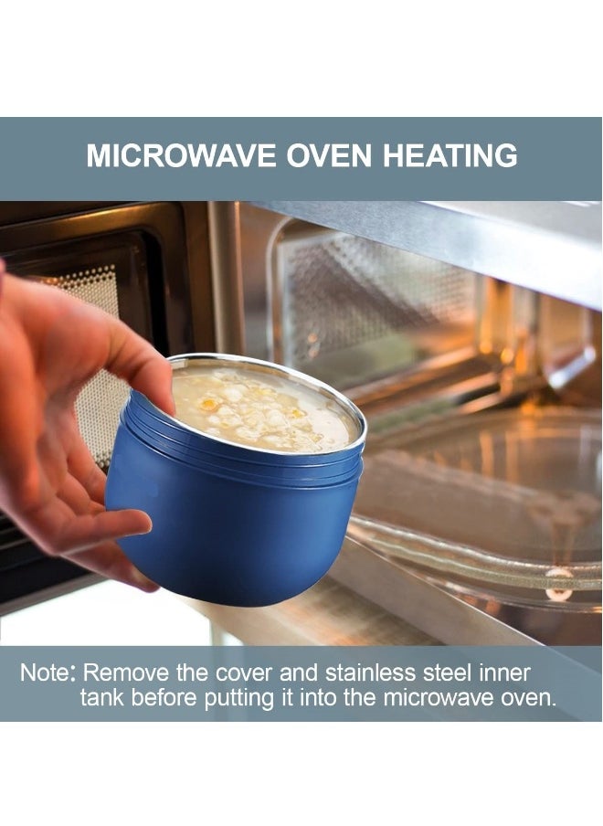 Food Jar For Kids with Foldable Spoon Vacuum Insulated Stainless Steel Thermal Food Container Food Thermos Soup Cup Leak Proof Hot Cold Food for School Office Picnic Travel Outdoors