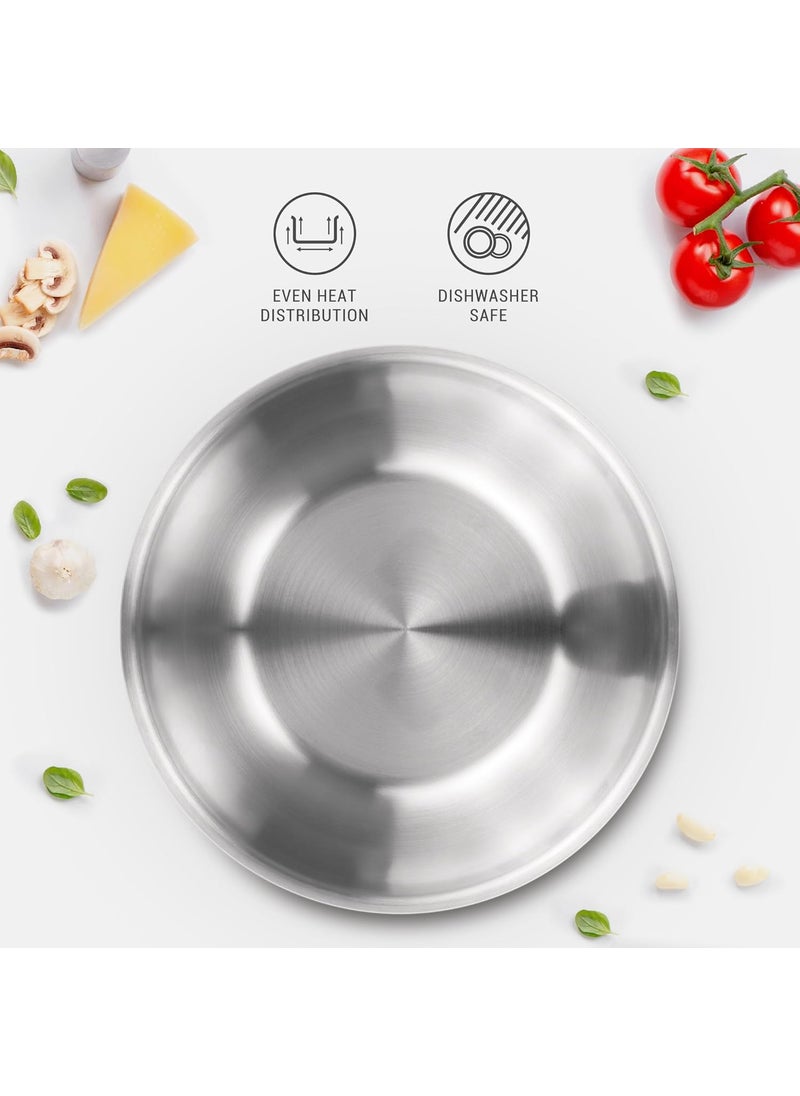 Milton Procook Triply Stainless Steel Tasla Without Lid Set of 6 161820222426 cm