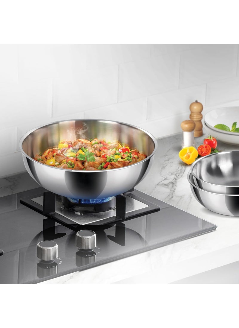 Milton Procook Triply Stainless Steel Tasla Without Lid Set of 6 161820222426 cm
