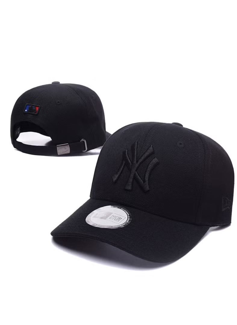 NEW ERA Stylish and Versatile Black Baseball Cap - Clean and Minimalist Fashion Essential