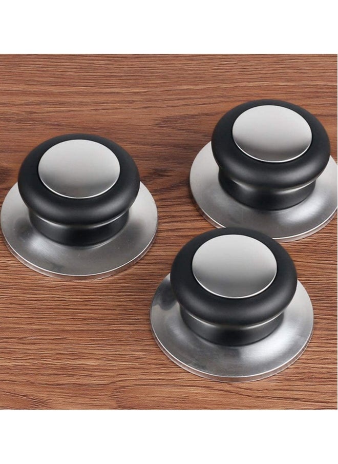 Pot Lid Knob, SYOSI 10Pcs Stainless Steel Pot Lid Replacement Knob Pan Lid Cover Knob Handle for Cookware Lid and Oven