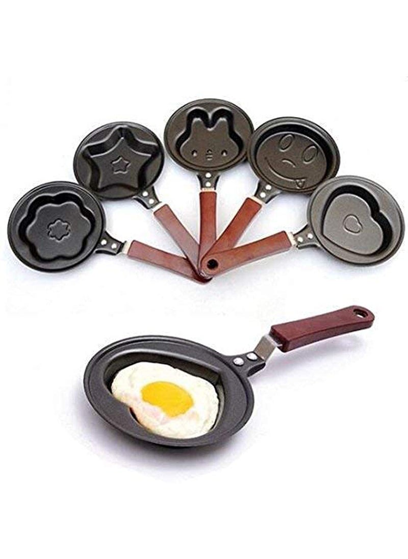 DHYANI Cartoon Shape Mini NonStick Egg Frying PanPancake Egg Frying PanBreakfast Omelette Pan Design May Vary1 Pcs Mini Omlet Pan