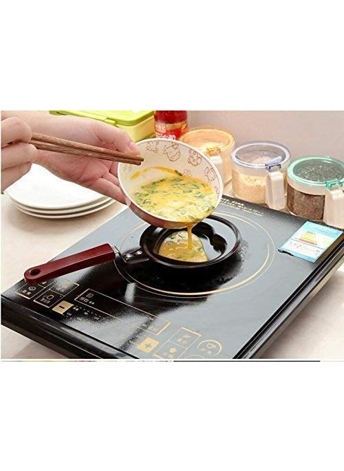 DHYANI Cartoon Shape Mini NonStick Egg Frying PanPancake Egg Frying PanBreakfast Omelette Pan Design May Vary1 Pcs Mini Omlet Pan