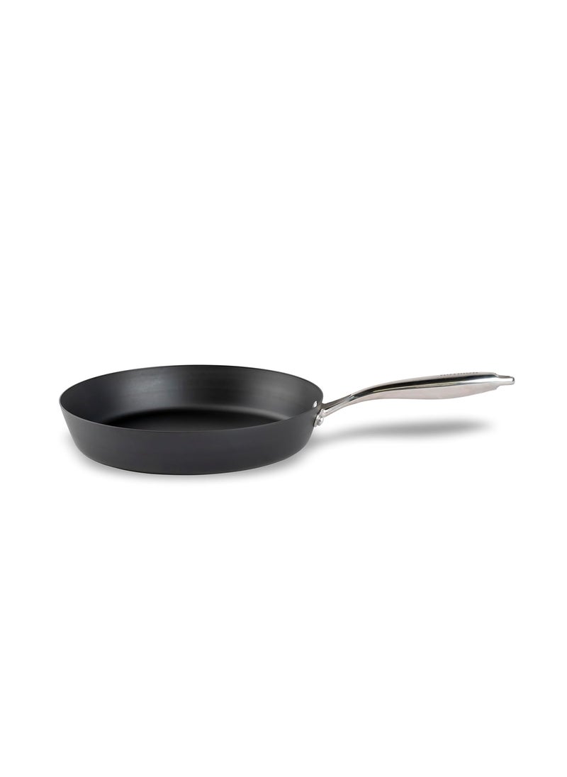 NUTRION Chef Special Light Weight Blue Carbon Steel Frying Pan Like Cast Iron but Better Professional Cookware Induction Compatible 30 cm