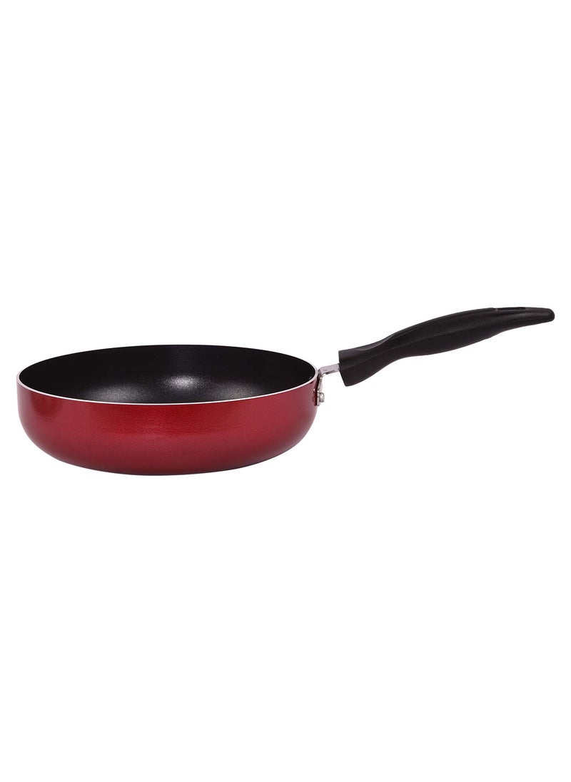 KenBerry Friendly Fry Pan 20 cm Diameter with Glass Lid Non Induction Base NonStick